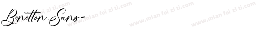 Benetton Sans字体转换